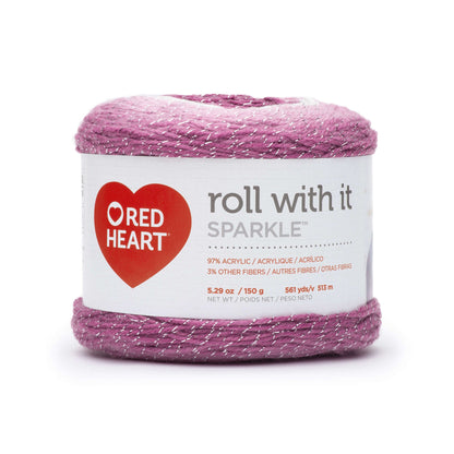 Red Heart Roll With It Sparkle Yarn - Discontinued Shades Pixie