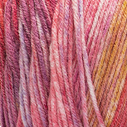 Red Heart Super Saver Bitty Stripes Yarn Pink Lemonade