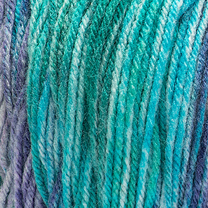 Red Heart Super Saver Bitty Stripes Yarn Mermaid