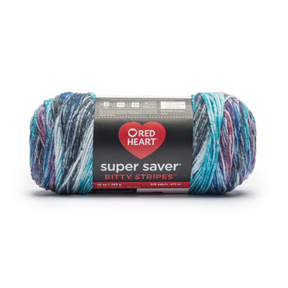 Red Heart Super Saver Bitty Stripes Yarn Galaxy