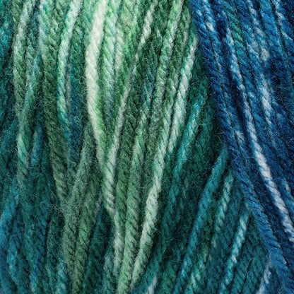 Red Heart Super Saver Bitty Stripes Yarn Seaweed