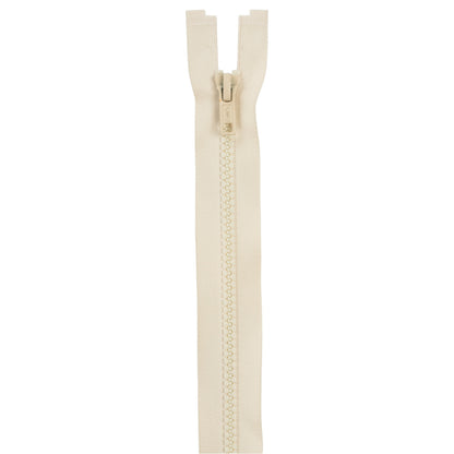 Coats & Clark Sport Separating Zippers - 26 inches Natural