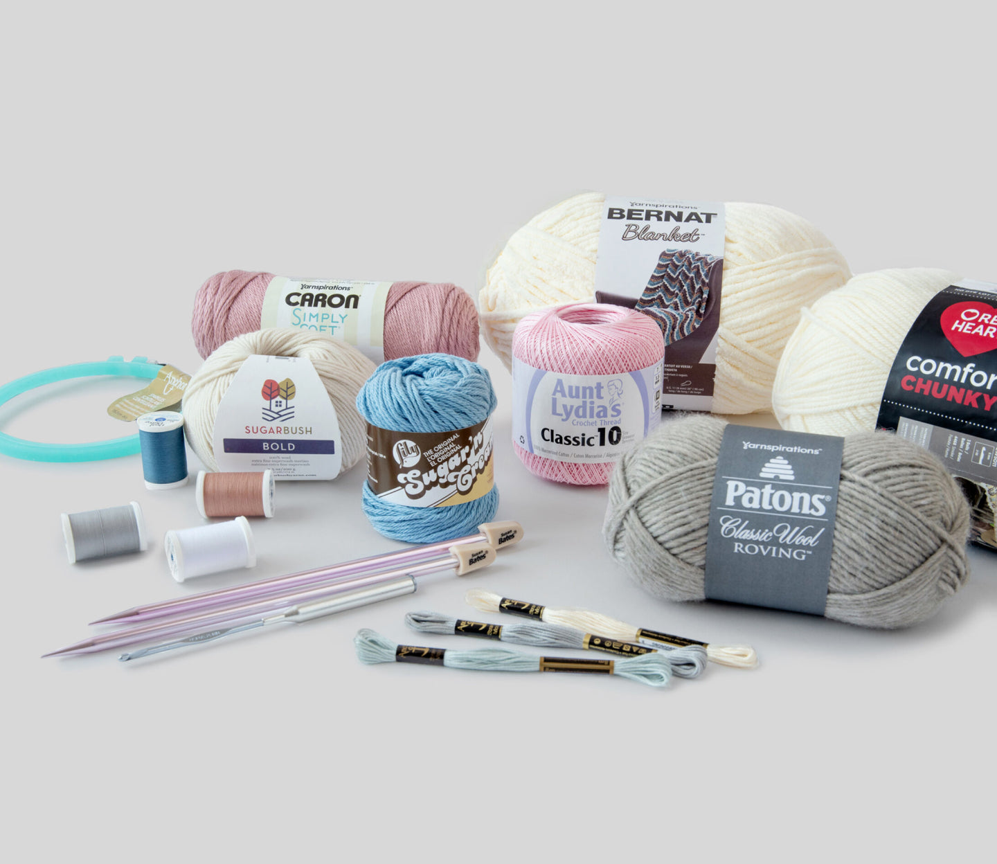 Product collage on white background.