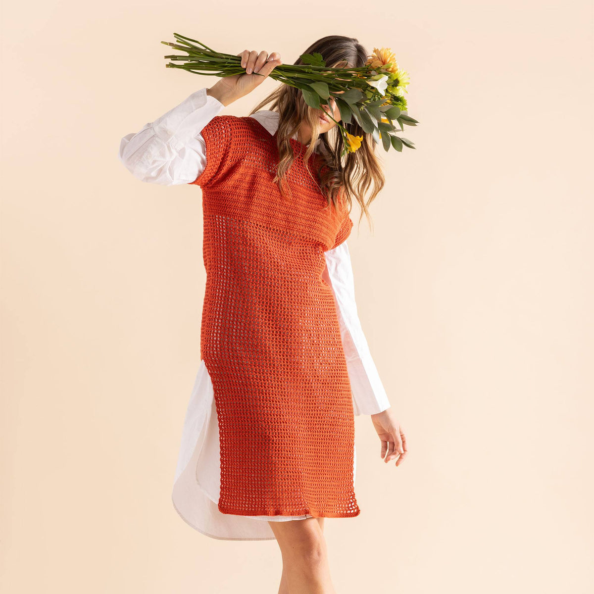 Crochet Dress made in Patons Grace Yarn