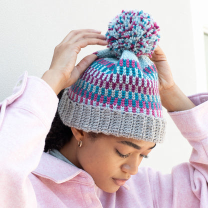 Patons Nordic Crochet Hat Crochet Hat made in Patons Classic Wool Worsted Yarn