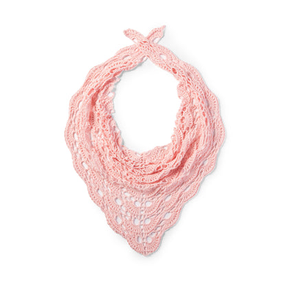 Patons Yes Yes Crochet Shawl Crochet Shawl made in Patons Grace Yarn, Blush.