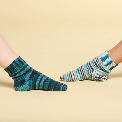 Patons Slip Stitch Cuff Crochet Socks Slip Stitch Cuff Crochet Socks made using Patons yarn