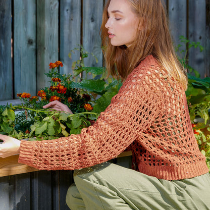 Patons Crochet Mesh Cardigan Crochet Mesh Cardigan made using Patons yarn