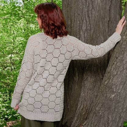 Patons Balmy Beach Crochet Cardigan Crochet Cardigan made in Patons Linen Yarn