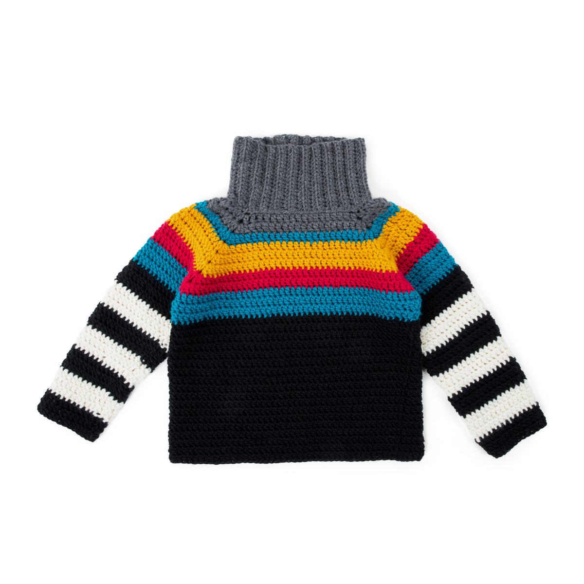 Crochet Sweater made in Patons Classic Wool Roving Yarn