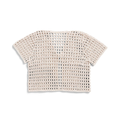 Patons Crochet Mesh Beachside Cardigan Crochet Cardigan made in Patons Linen Yarn
