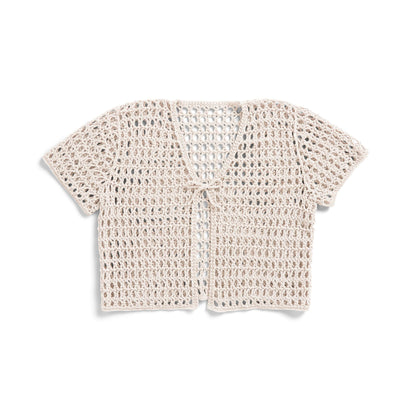 Patons Crochet Mesh Beachside Cardigan Crochet Cardigan made in Patons Linen Yarn