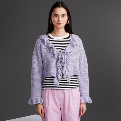 Patons For the Frill of it Crochet Cardigan For The Frill Of It Crochet Cardigan made using Patons yarn
