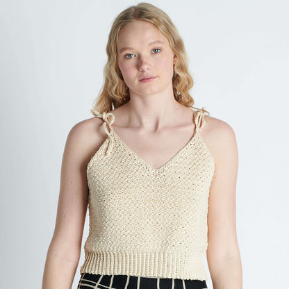 Patons Crochet Textured Tank Crochet Tank Top made in Patons Grace Yarn 