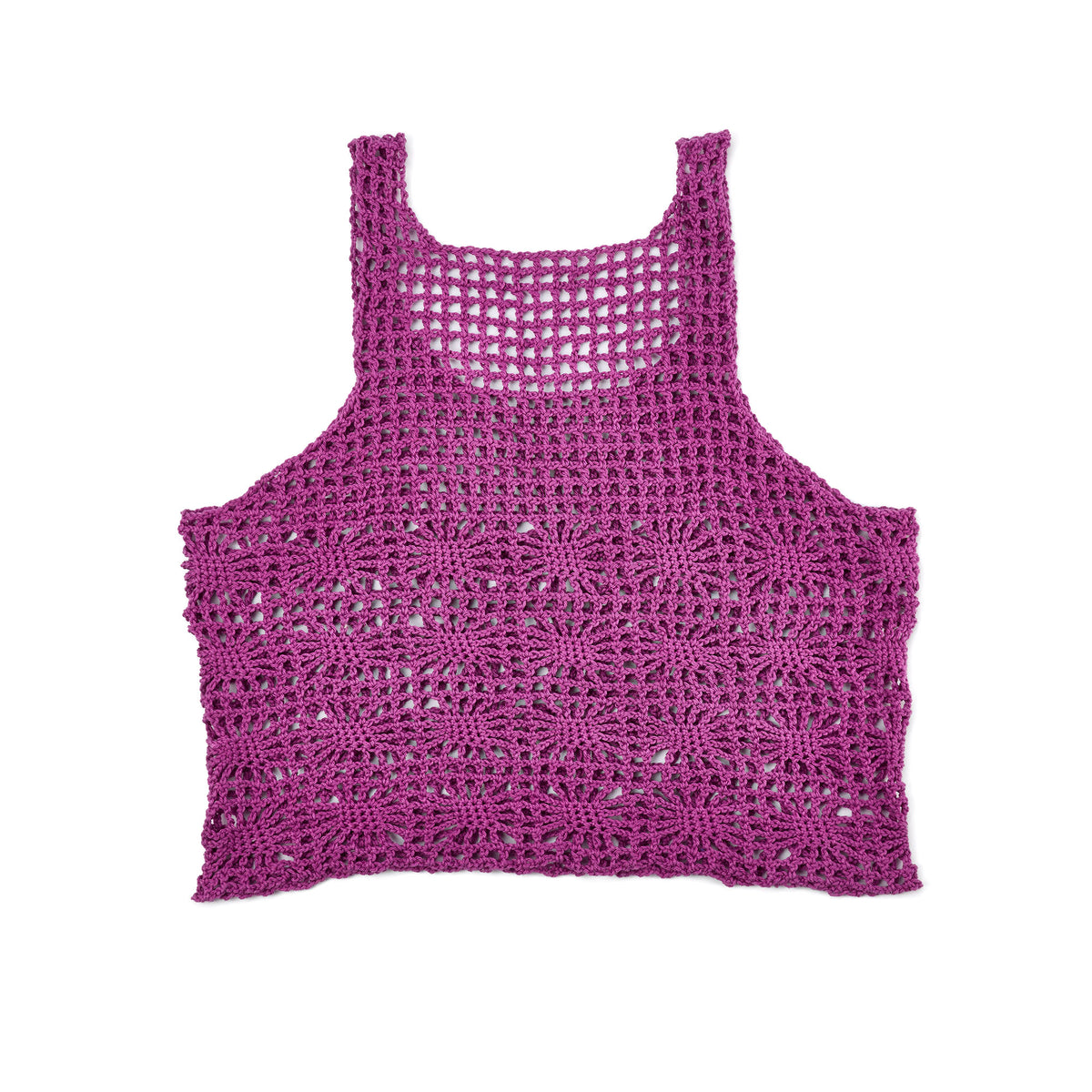 Spiderweb Crochet Top made using Patons yarn in a styled lifestyle setting