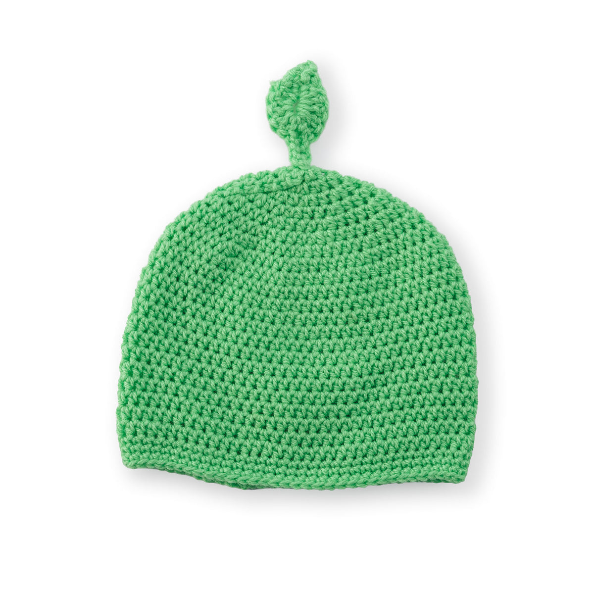 Baby Sprout Crochet Hat made using Patons yarn