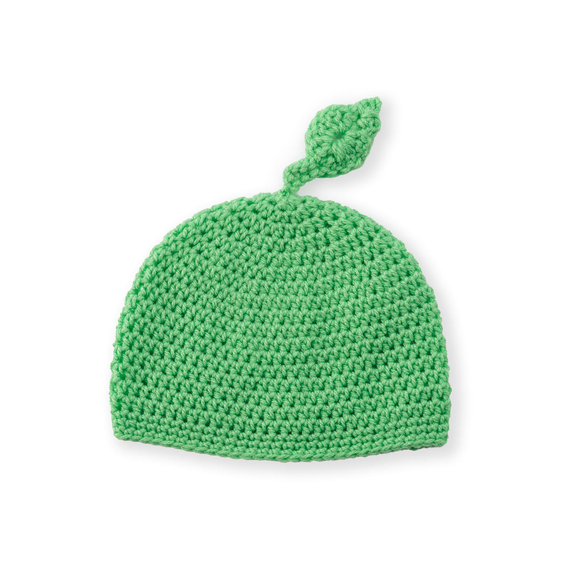 Baby Sprout Crochet Hat made using Patons yarn