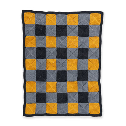 Patons Cabin Plaid Crochet Blanket Cabin Plaid Crochet Blanket made using Patons yarn