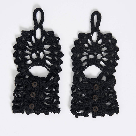 Deceased Digits Crochet Lace Wrister made using Patons yarn