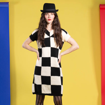 Patons Checkmate Knit Dress Checkmate Knit Dress made using Patons yarn