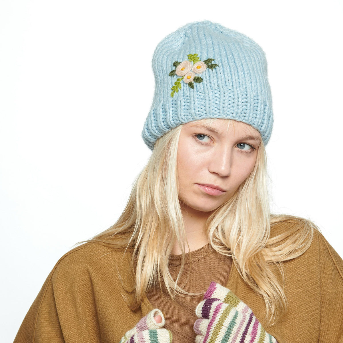 Knit Hat made in Patons Highland Bulky Yarn