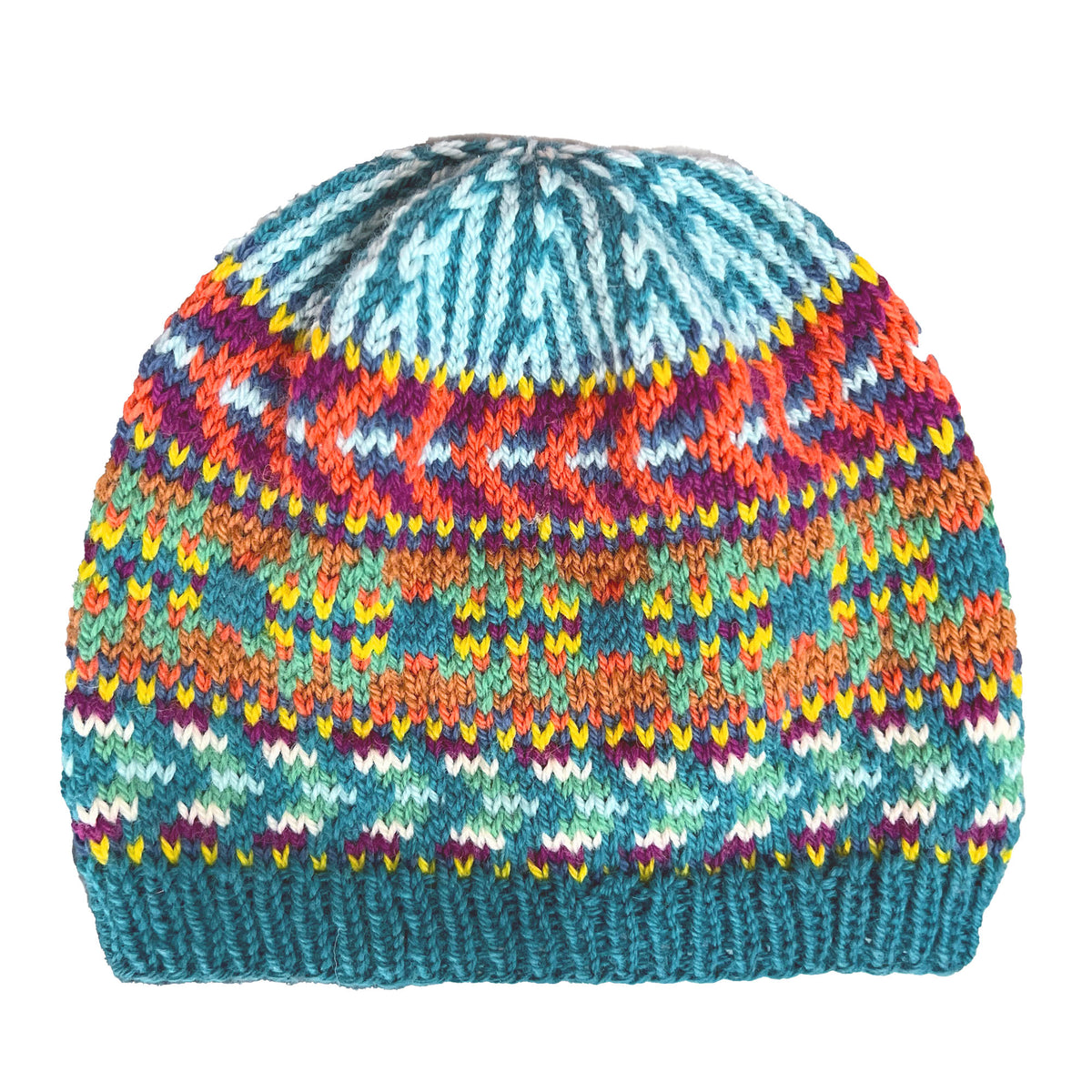 Knit Hat made in Patons Classic Wool Worsted Yarn