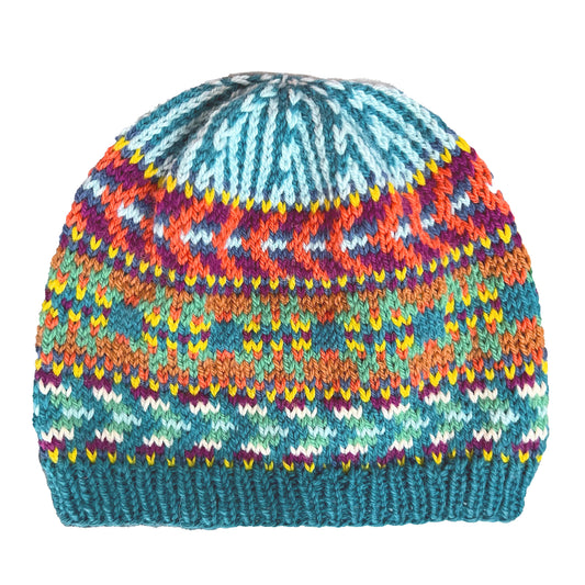 Knit Hat made in Patons Classic Wool Worsted Yarn