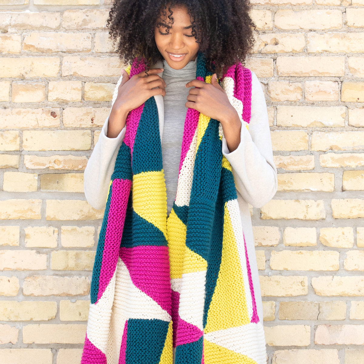 Knit Scarf made in Patons Inspired Yarn