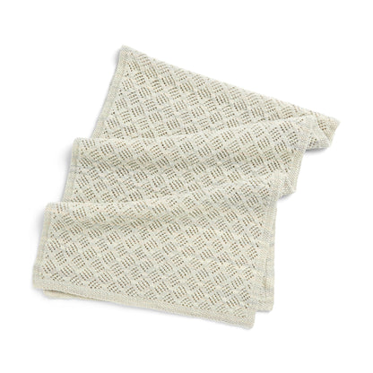 Patons Diamond Lattice Lace Knit Wrap Knit Wrap made in Patons Kroy Socks FX Yarn
