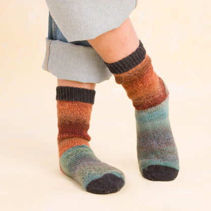 Patons Sock-a-Block Knit Socks Sock-A-Block Knit Socks made using Patons yarn