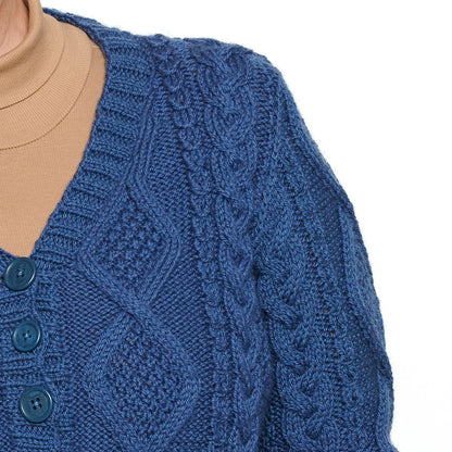 Patons Must Have Knit Cardigan Indigo