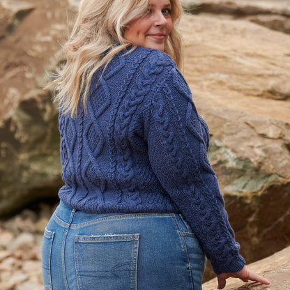 Patons Must Have Knit Cardigan Indigo
