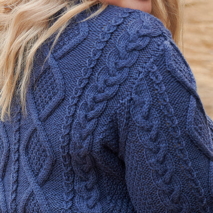 Patons Must Have Knit Cardigan Indigo