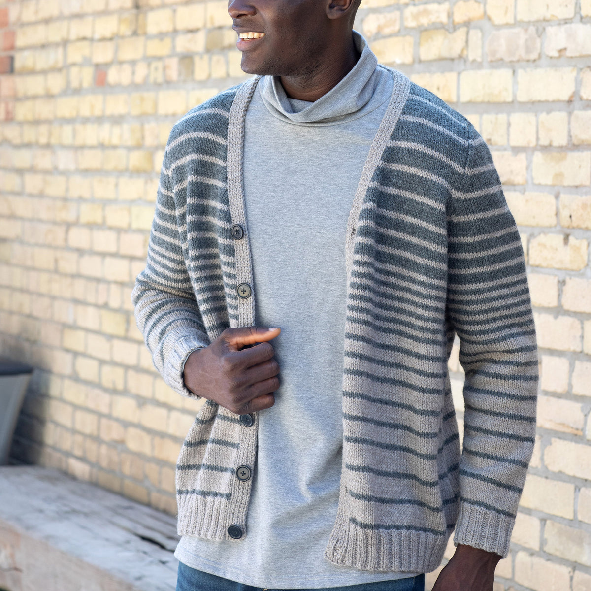 Knit Cardigan made in Patons Classic Wool Worsted Yarn