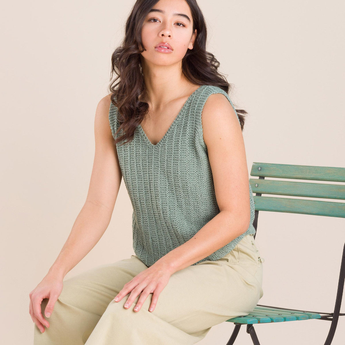 Knit Tank made in Patons Yarn