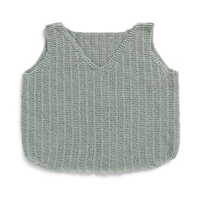 Patons Linen Straight Lines Knit Tank Knit Tank made in Patons Yarn