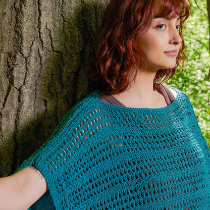 Patons Knit Summer Poncho Knit Poncho made in Patons Linen Yarn