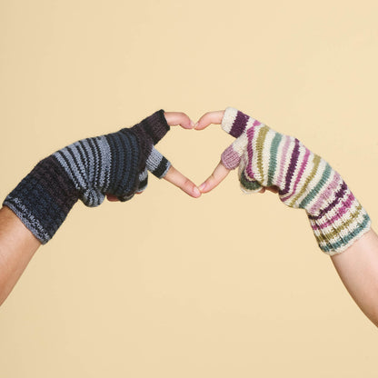 Patons Fingerless Knit Gloves For Adult All Variants