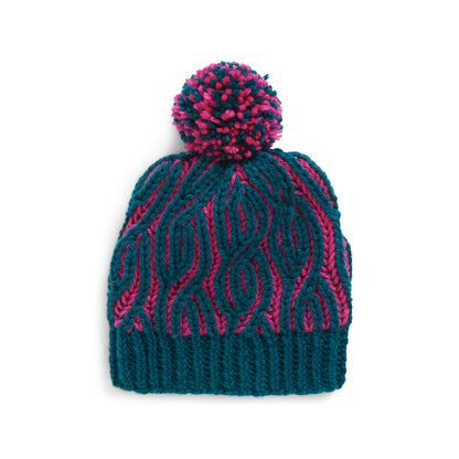 Patons Brioche Cables Knit Hat Knit Hat made in Patons Inspired Yarn