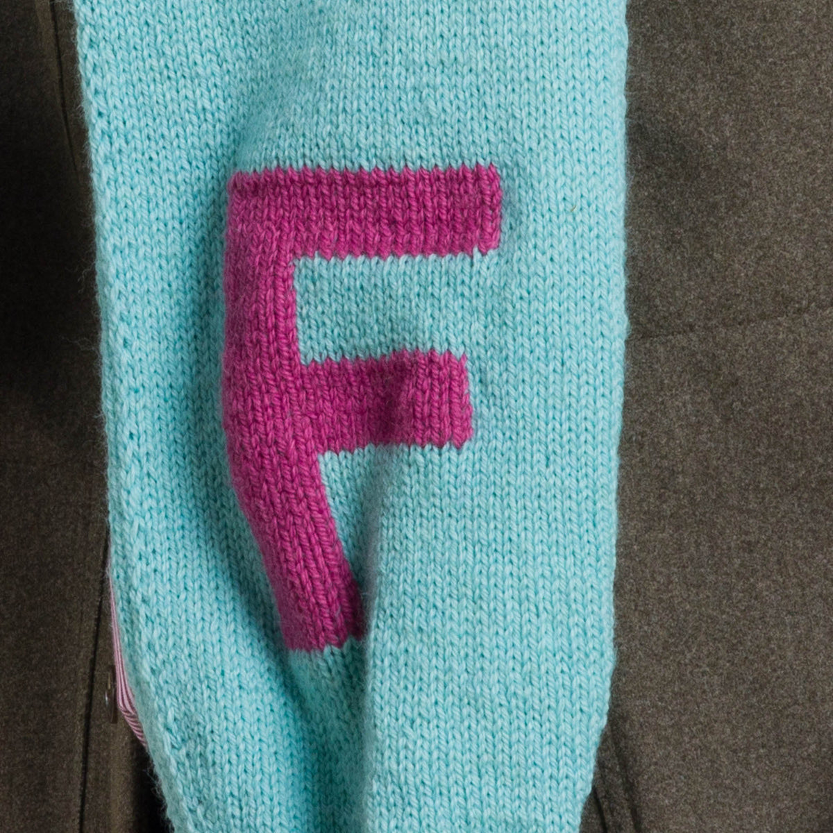Riverdale Knit Scarf made using Patons yarn