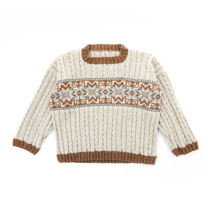 Patons Nordic Cabled Knit Pullover Nordic Cabled Knit Pullover made using Patons yarn