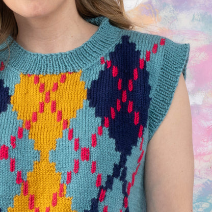 Patons Carfrae Knit Argyle Vest Version 1