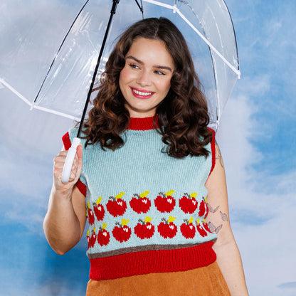 Patons Red Delicious Knit Vest Red Delicious Knit Vest made using Patons yarn