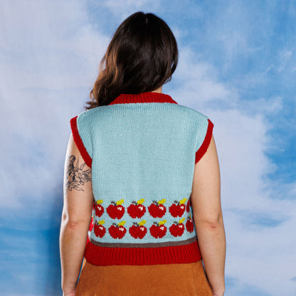 Patons Red Delicious Knit Vest Red Delicious Knit Vest made using Patons yarn