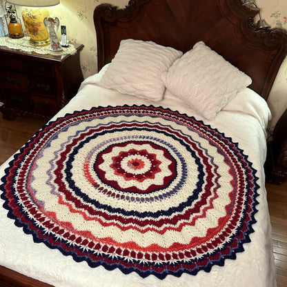 Round About Crochet Blanket Firework