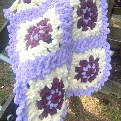 Bernat Vibrant Florals Crochet Afghan Bernat Vibrant Florals Crochet Afghan