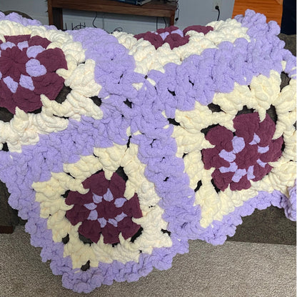 Bernat Vibrant Florals Crochet Afghan Bernat Vibrant Florals Crochet Afghan
