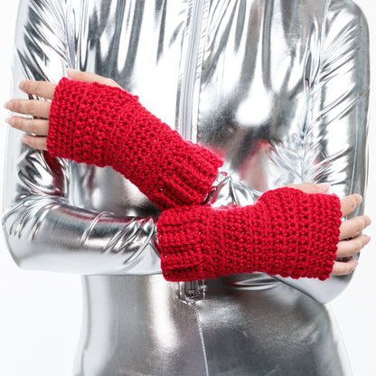 Red Heart Wristers Made Easy Holly Berry