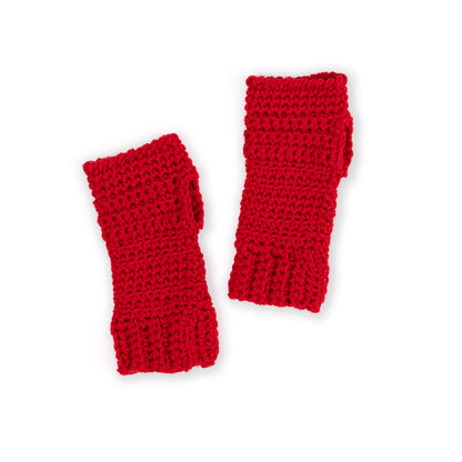 Red Heart Wristers Made Easy Holly Berry