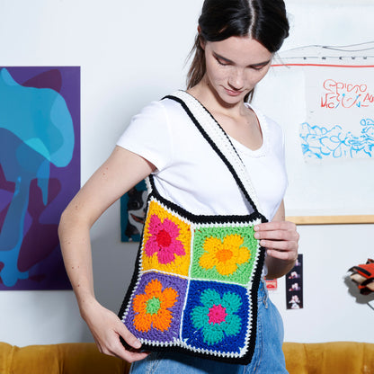 Red Heart Funky Flower Crochet Tote All Variants